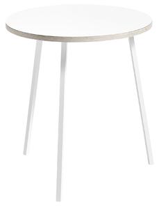 HAY - Loop Stand Round High Table - White - Ø90 cm - Barbord - Leif Jørgensen - Vit - Metall/Trä