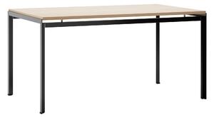 Carl Hansen - PK52A - Skrivbord, Vitoljad Ek, Svart pulverlack - Skrivbord - Poul Kjærholm - Träfärgad - Metall/Trä