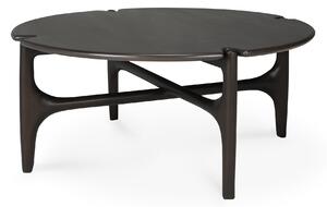 Ethnicraft - PI Coffee Table - Varnished Mahogany - Dark Brown - Round, Ø80 cm - Soffbord - Alain Van Havre - Brun - Trä