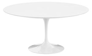 Knoll - Saarinen Round Table - Matbord, Ø 152 cm, Vitt underrede, skiva i Vit laminat - Matbord - Eero Saarinen - Vit - Metall/Trä