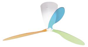 Luceplan - Blow - White opal - Multicolored blades - Plafonder - Ferdi Giardini - Flerfärgad