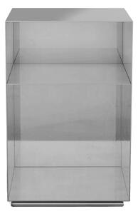 Carpe Diem Beds - Holme Bedside Table Chrome 37X37X60 cm - Sängbord - Silver - Metall