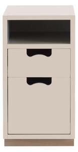Asplund - Snö G3 Eksockel Rose - Sängbord - Thomas Sandell & Jonas Bohlin - Beige - MDF/Trä