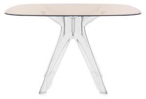 Kartell - Sir Gio Square 3276, Transparent, Bronze - Matbord - Philippe Starck - Brons - Glas/Plast