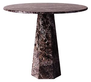 Dusty Deco - Hexagon Dining Table, Ø90 Marrone Emperador - Matbord - Edin & Lina Kjellvertz - Brun