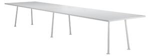 Massproductions - Landa Table - H730, W4600, D1150, White Laminate - White - Matbord - Chris Martin - Vit - Laminat