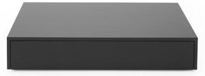 New Works - Mass Coffee Table Wide w. Drawer, Black Oak - Soffbord - Lim + Lu - Svart - Trä