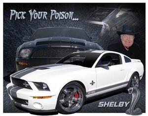 Metallskylt Shelby Mustang - You Pick