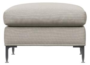 Fogia - Alex Footstool Large Fabric Noah 07 Light Beige - Fotpallar - Beige - Metall/Textilmaterial
