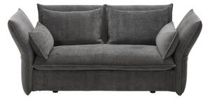 Vitra - Mariposa Sofa 2-Seater , Cat. F80, Iroko 2 08 Dark Grey - Soffor - Edward Barber,Jay Osgerby - Grå