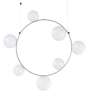 Moooi - Hubble Bubble 7, Frosted Spheres, Ink. 20W LED 530lm 2700K - Takkronor - Marcel Wanders - Transparent