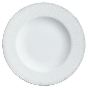 VEGA Tallrik Caju med bräm; 17 cm (Ø); Vit/Grå; Rund; 6 Styck / Förpackning