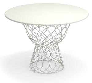 EMU - Re-Trouvé Round Table Ø105, Matt White - Balkong- och cafébord - Patricia Urquiola - Vit - Metall