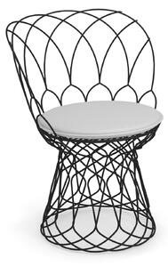 EMU - Re-Trouvé Chair, Black, No Cushion - Balkong- och caféstolar - Patricia Urquiola - Svart
