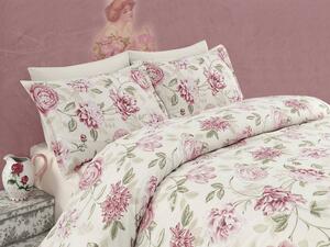 EPONJ HOME Bäddset Enkelt 3-dels Rosa/Creme/Grön -