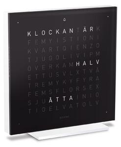 Qlocktwo - Qlocktwo Earth 13,5 Pure Acrylic - Black Ice Tea, SE - Klockor - Biegert & Funk - Svart