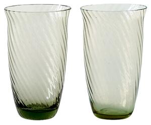 &Tradition - Collect Drinking Glass Sc60 - Set of 2 - Dricksglas - Space Copenhagen - Grön