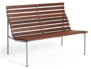 HAY - Traverse loungebänk - värmebehandlad oljad ask - Trädgårdsbänkar - Erwan Bouroullec - Träfärgad - Metall/Trä