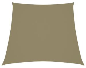 Solsegel oxfordtyg trapets 3/5x4 m beige