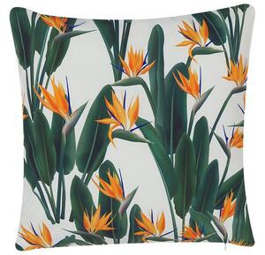 HECKVILLE Utomhuskudde 45x45 cm 2 st Grön/Vit/Orange -