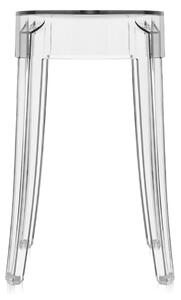 Kartell - Charles Ghost Stool 4897 - Crystal - Pallar - Philippe Starck - Transparent - Plast
