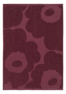 Marimekko - Unikko handhandduk 50x70 cm burgundy - Handdukar och badlakan - Maija Isola - Röd