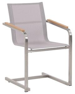 ZERVO Karmstol 4 st Beige/Silver -