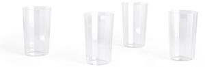 HAY - Angle glas 4-pack large 13 cm - clear - Dricksglas - Transparent