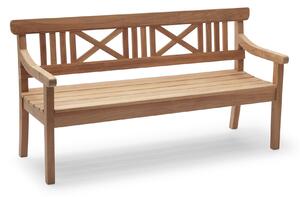 Fritz Hansen - Drachmann Bench 165, Teak - Trädgårdsbänkar - Bernt Santesson - Brun - Trä