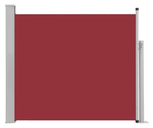 Infällbar sidomarkis 100x300 cm röd - Röd