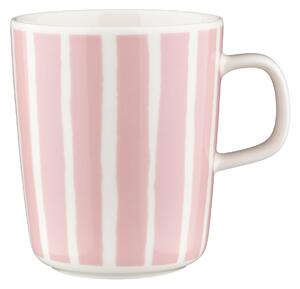 Marimekko - Piccolo mugg 25 cl white light pink - Kaffekoppar - Sami Ruotsalainen - Rosa,Vit
