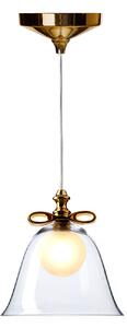 Moooi - Bell Lamp, Liten, Guldrosett/Rökfärgat glas - Pendellampor - Marcel Wanders - Grå