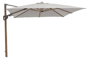 Cane-Line - Hyde luxe tilt parasoll i trä, 3x3 m - Dusty White - Parasoll - Cane-line Design Team