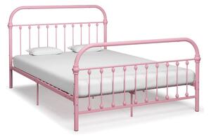 Sängram rosa metall 120x200 cm - Rosa