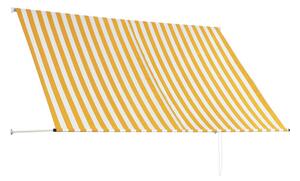 Markis 250x150 cm gul och vit - Flerfärgad