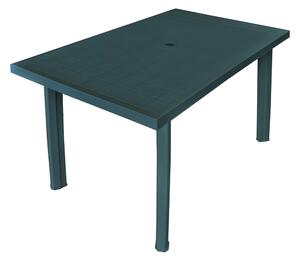 Trädgårdsbord grön 126x76x72 cm plast - Grön