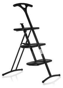Kartell - Tiramisu Stepladder 7000, Black, 3 Foot Steps - Pallar - Andries Van Onck - Svart - Metall/Plast