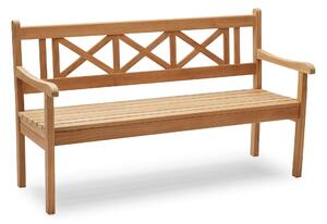 Fritz Hansen - Skagen trädgårdsbänk teak - Trädgårdsbänkar - Mogens Holmriis - Brun - Trä