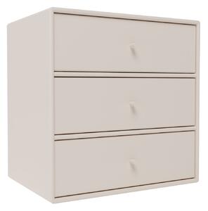 Montana - Montana Mini 1007 - Module With Three Drawers - Clay - Hyllor & Hyllsystem - Peter J. Lassen - Grå - MDF