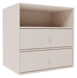 Montana - Montana Mini 1006 - Module With Two Drawers - Clay - Hyllor & Hyllsystem - Peter J. Lassen - Grå - MDF
