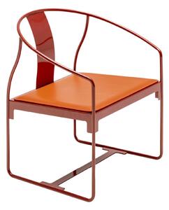 Driade - Mingx Armchair - Painted Steel/Leather Orange - Fåtöljer - Konstantin Grcic
