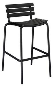 Houe - ReCLIPS Bar Chair - Black - Barstolar utomhus - Henrik Pedersen - Svart - Metall/Plast