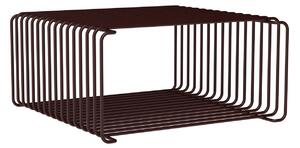 Montana - Panton Wire Half Height hylla, djup 34,8 cm - Black Red - Hyllor & Hyllsystem - Verner Panton - Svart - Metall