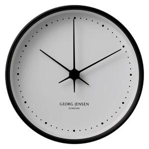 Georg Jensen - HK Clock Ø22 cm Black & White - Klockor - Henning Koppel - Svart