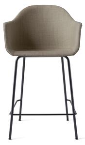 Audo Copenhagen - Harbour Counter Chair Black Steel Base Shell Textile Remix 2, 233 - Barstolar - Norm Architects - Svart - Metall/Textilmaterial/Syntetiskt/Plast