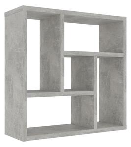 Vägghylla betonggrå 45,1x16x45,1 cm spånskiva - Grå