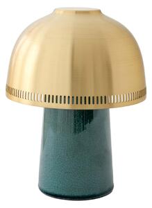 &Tradition - Raku Table Portable SH8 Blue Green / Brass - Bordslampor - Sebastian Herkner - Grön