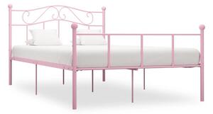 Sängram rosa metall 160x200 cm - Rosa