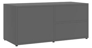 TV-bänk grå 80x34x36 cm spånskiva - Grå