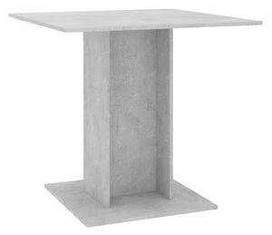 Matbord betonggrå 80x80x75 cm spånskiva - Grå